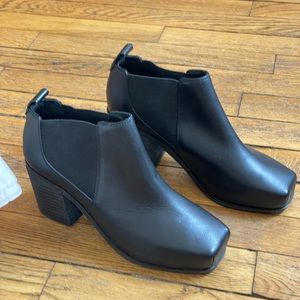 Intentionally Blank Leather Ankle Boots, 36